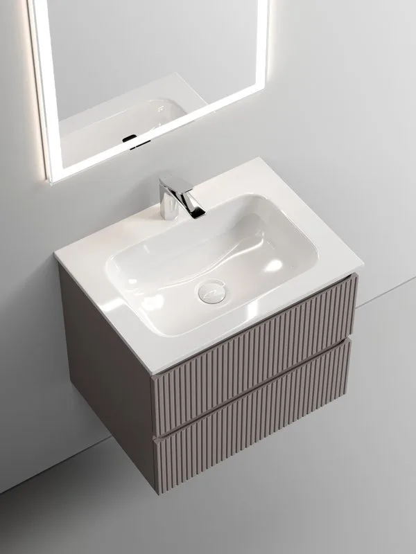 Тумба под раковину Sancos Snob T 60 подвесная Doha soft (пыльная роза), SNT60SM Sancos — официальный сайт