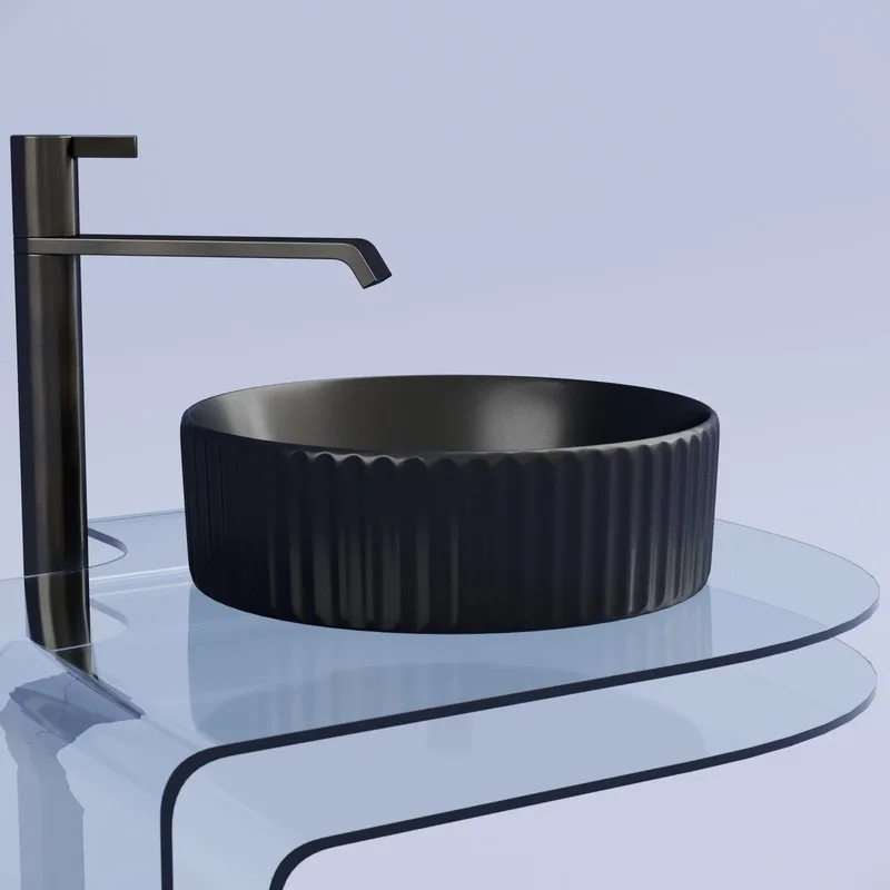 Раковина Ceramicanova Element CN6057MB черная матовая Sancos — официальный сайт