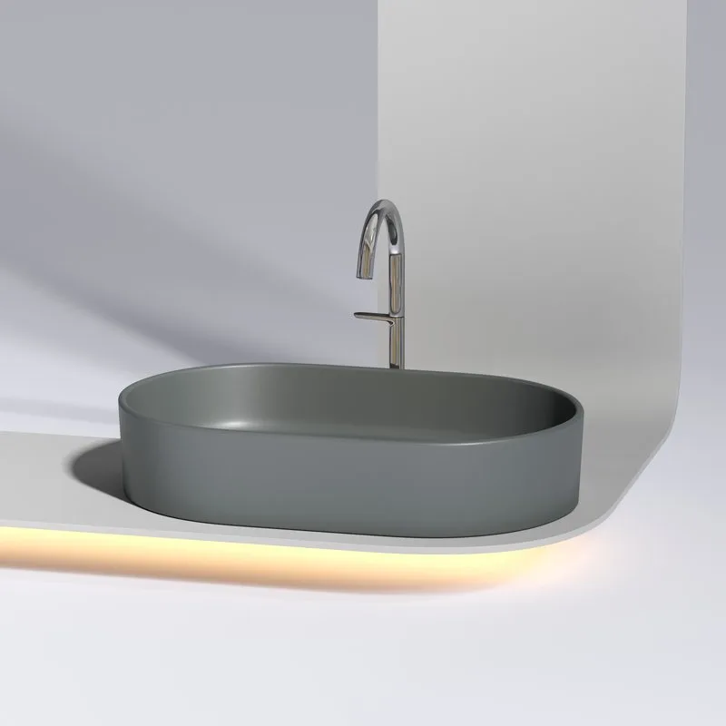 Раковина Ceramicanova Element CN6048MDH темный антрацит матовая Sancos — официальный сайт
