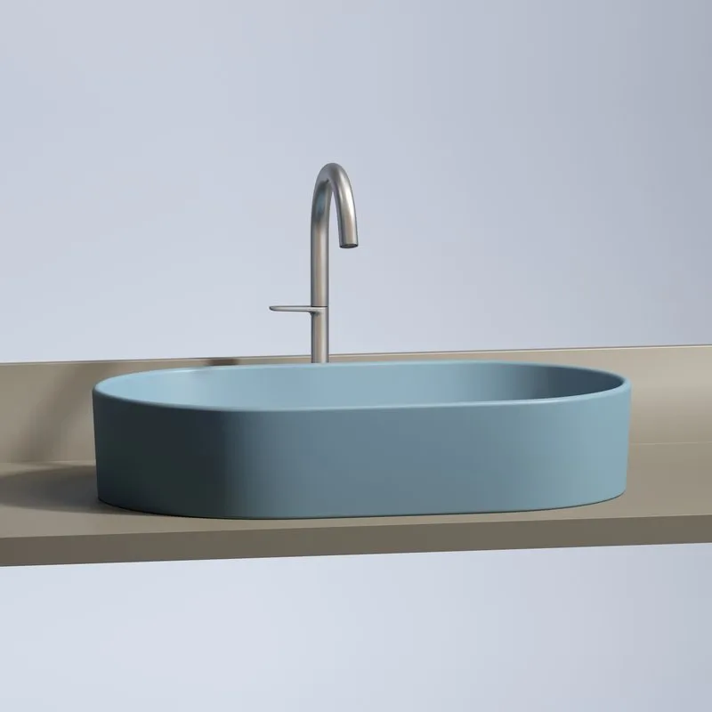 Раковина Ceramicanova Element CN6048ML голубая матовая Sancos — официальный сайт
