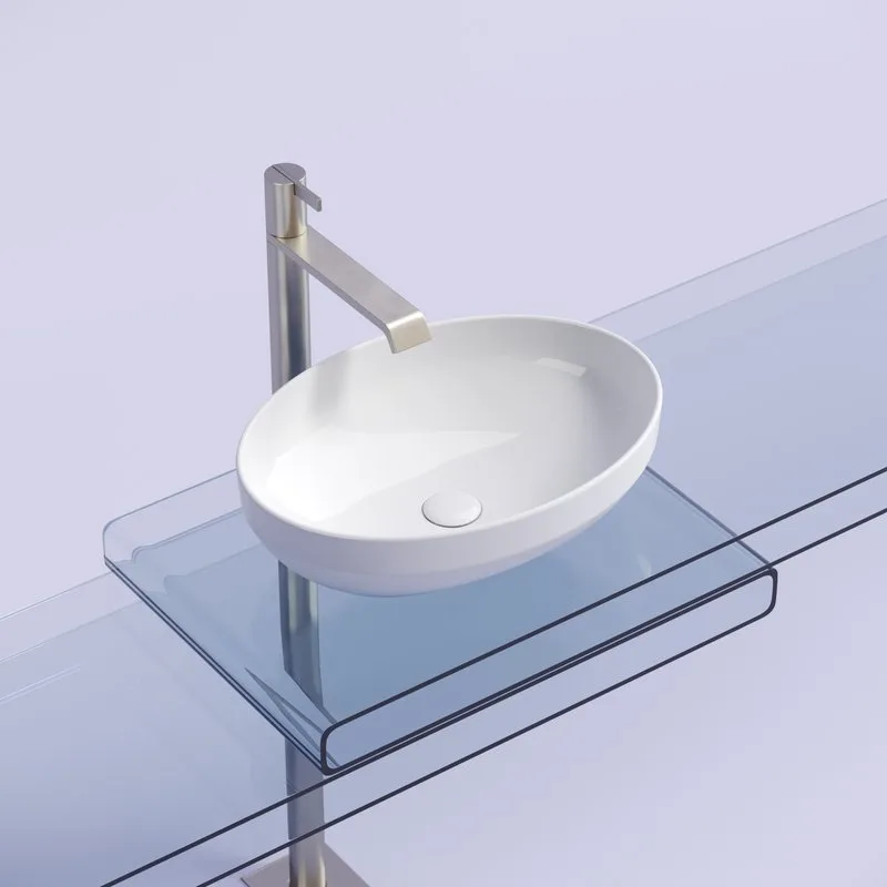 Раковина Ceramicanova Element CN6056 белая глянцевая Sancos — официальный сайт