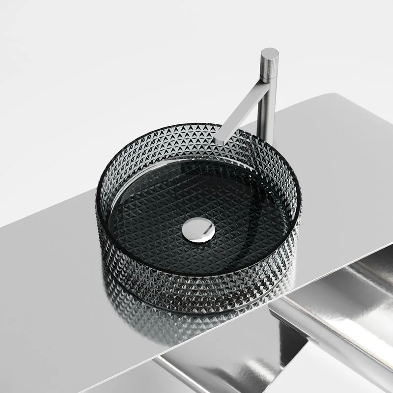 Раковина Ceramicanova Cristal CN6060 черная Sancos — официальный сайт