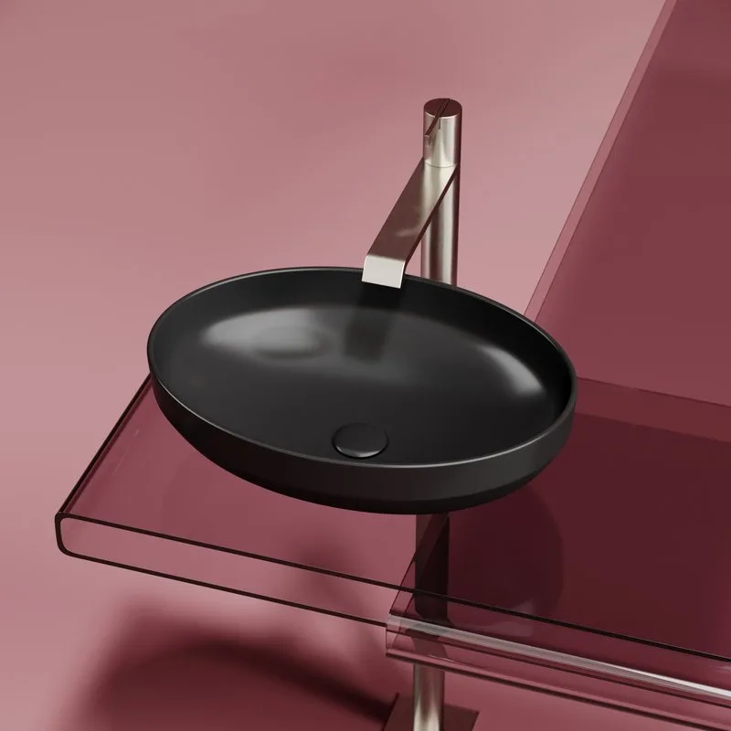 Раковина Ceramicanova Element CN6056MB черная матовая Sancos — официальный сайт
