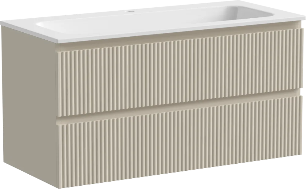 Тумба под раковину Sancos Snob R 100 подвесная Beige soft (капучино), SNR100CE Sancos — официальный сайт