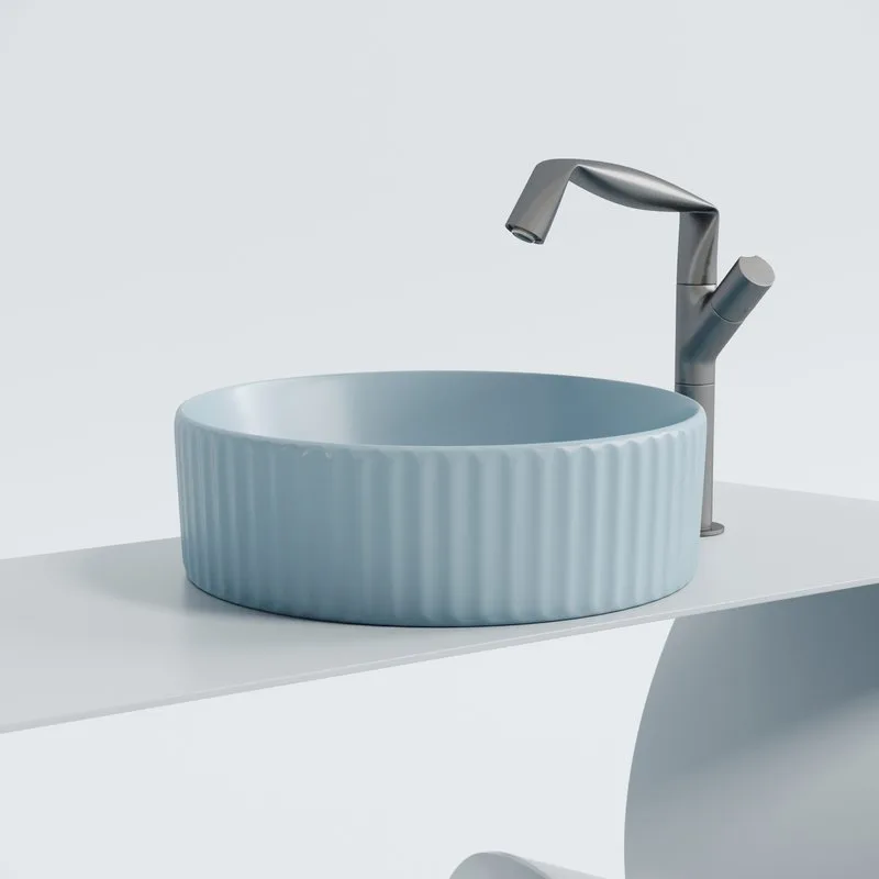 Раковина Ceramicanova Element CN6057ML голубой матовый Sancos — официальный сайт
