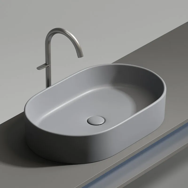 Раковина Ceramicanova Element CN6048MH антрацит матовая Sancos — официальный сайт