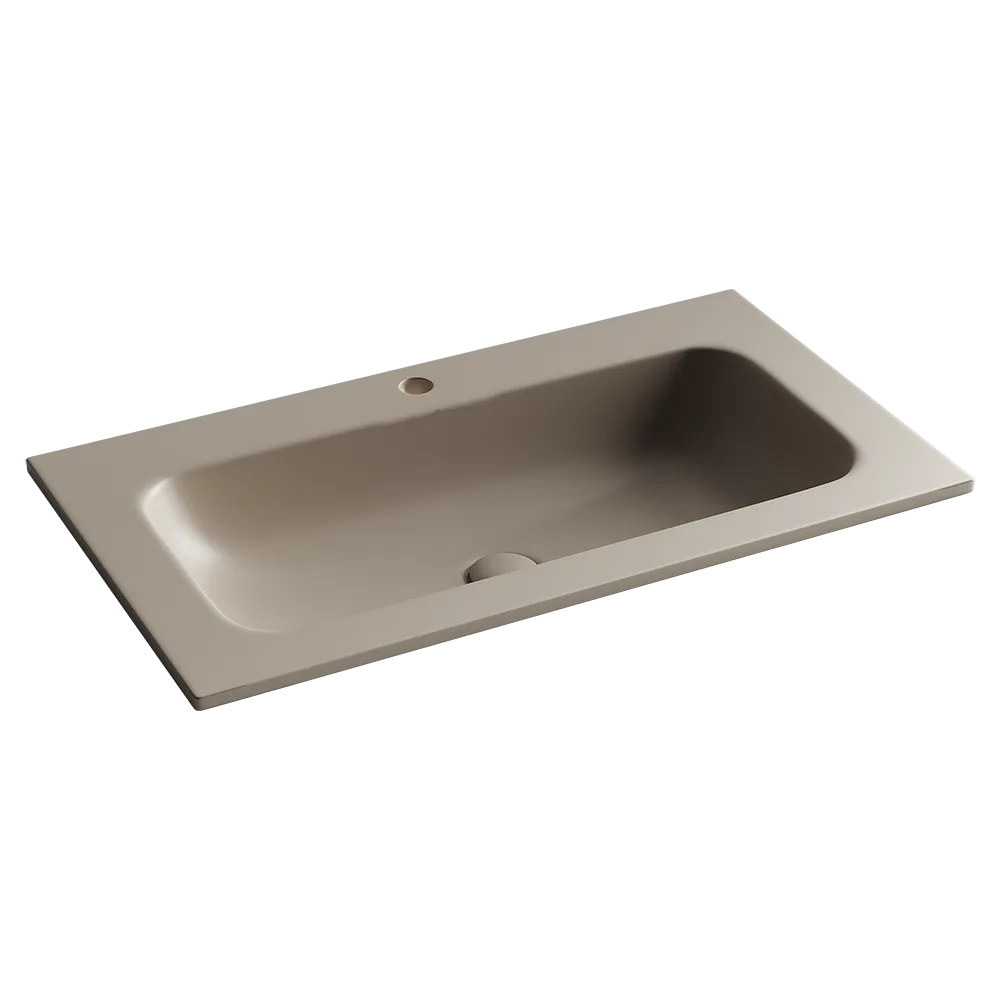 Накладная раковина Ceramicanova Grace прямоугольная капучино матовый 81 см CN7012MC Sancos — официальный сайт