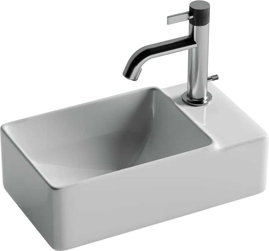 Рукомойник Ceramicanova Element CN5045 R белый глянцевый Sancos — официальный сайт