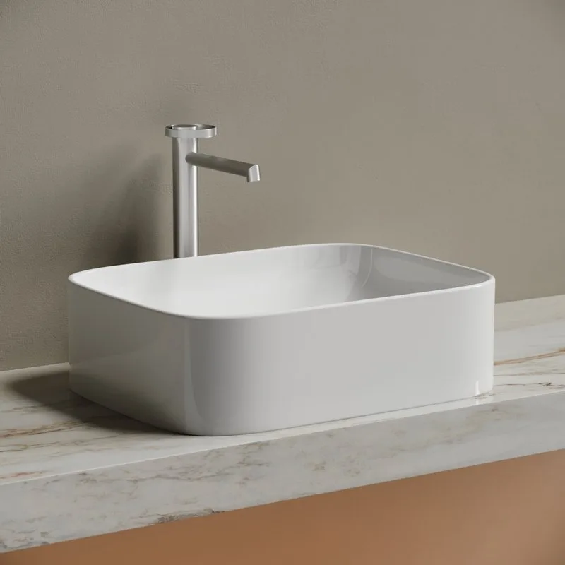 Раковина Ceramicanova Element CN6052 белая глянцевая Sancos — официальный сайт