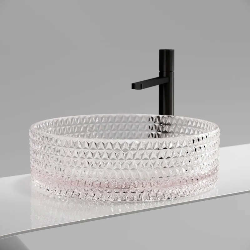 Раковина Ceramicanova Cristal CN6061 розовая Sancos — официальный сайт