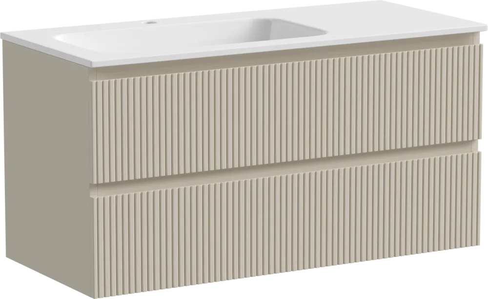Тумба с раковиной Sancos Snob T 100 см, L, beige soft Sancos — официальный сайт