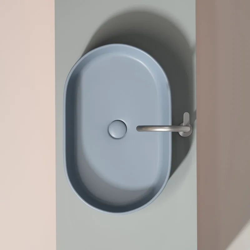 Раковина Ceramicanova Element CN6048MHL серо-голубая матовая Sancos — официальный сайт