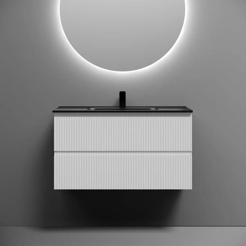 Тумба с раковиной Sancos Snob R 90 bianco, раковина CN7002MB Sancos — официальный сайт