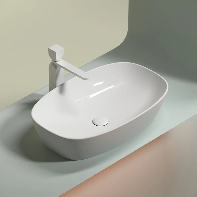 Раковина Ceramicanova Element CN6049 белая глянцевая Sancos — официальный сайт