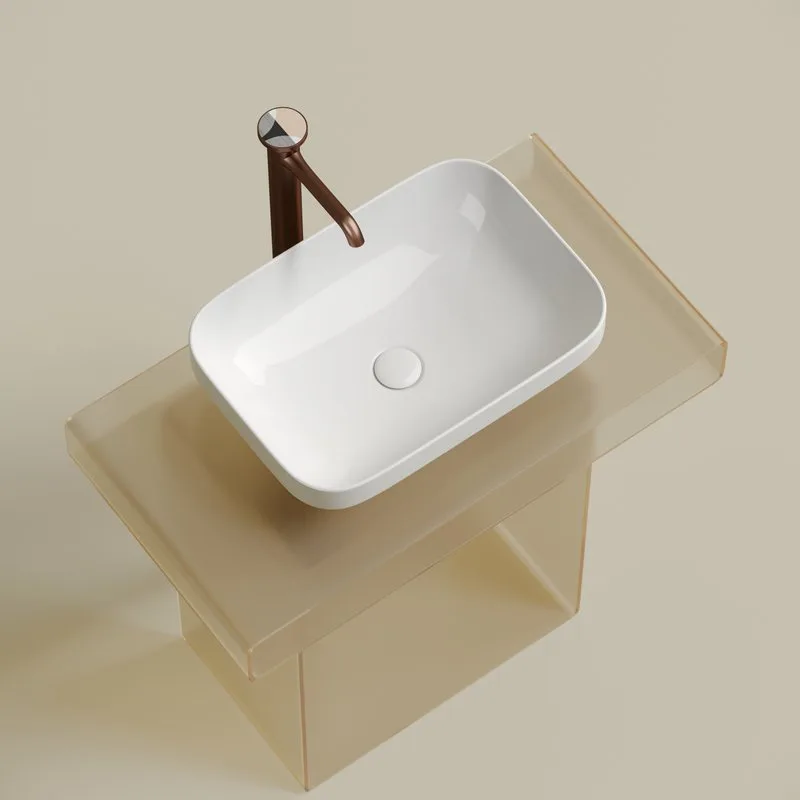 Раковина Ceramicanova Element CN6055 белая глянцевая Sancos — официальный сайт
