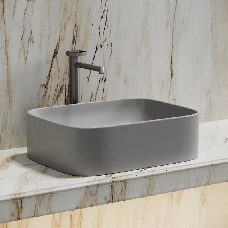 Раковина Ceramicanova Element CN6052MSG серая матовая Sancos — официальный сайт