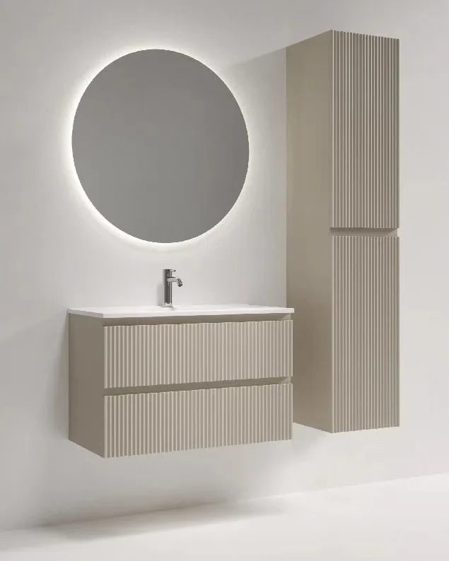 Тумба под раковину Sancos Snob R 80 подвесная Beige soft (капучино), SNR80/39CE Sancos — официальный сайт