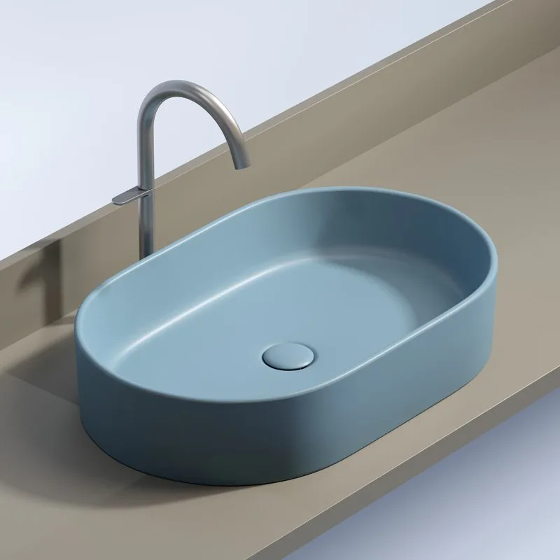 Раковина Ceramicanova Element CN6048ML голубая матовая Sancos — официальный сайт