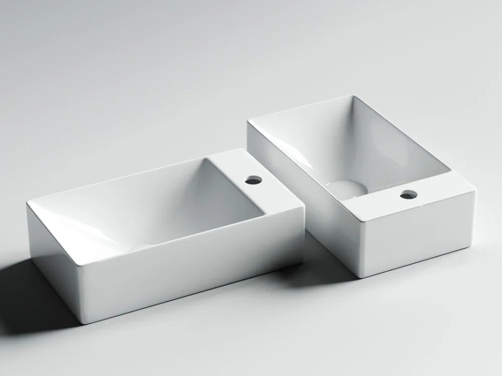 Тумба с раковиной Sancos Mini 35 R подвесная, белый глянец Sancos — официальный сайт