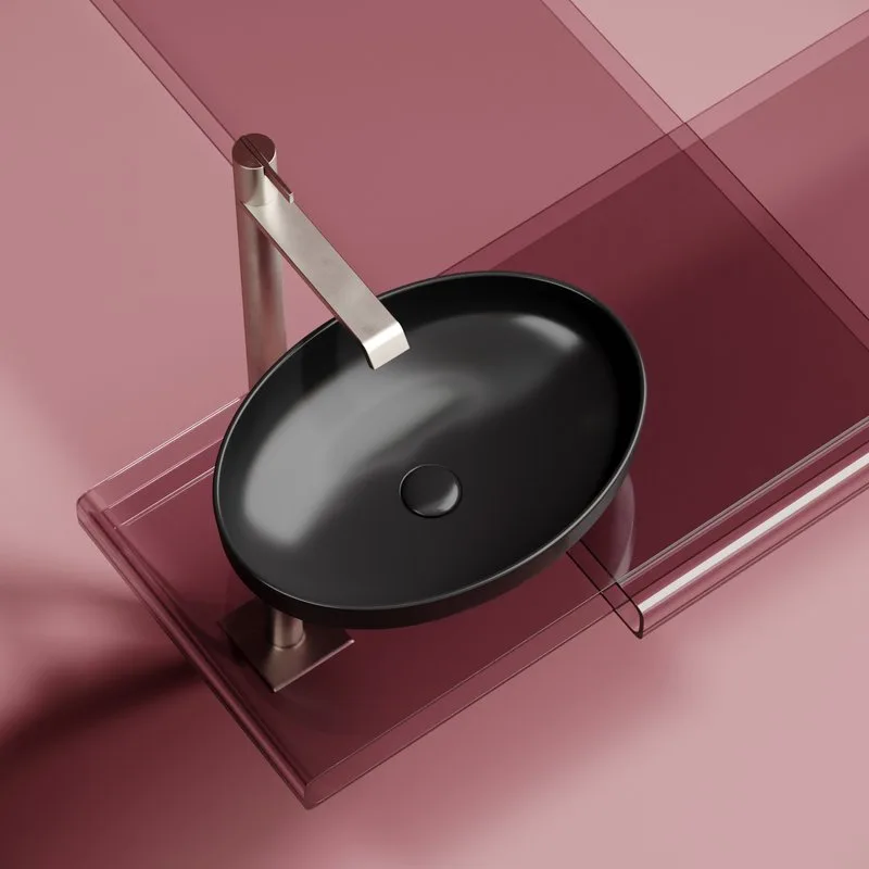 Раковина Ceramicanova Element CN6056MB черная матовая Sancos — официальный сайт