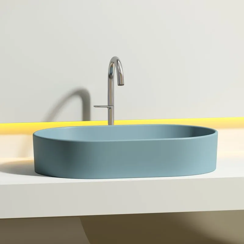 Раковина Ceramicanova Element CN6048MLG зеленая матовая Sancos — официальный сайт