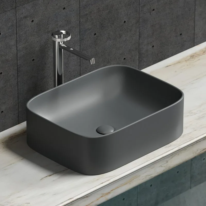 Раковина Ceramicanova Element CN6052MDH темный антрацит матовая Sancos — официальный сайт