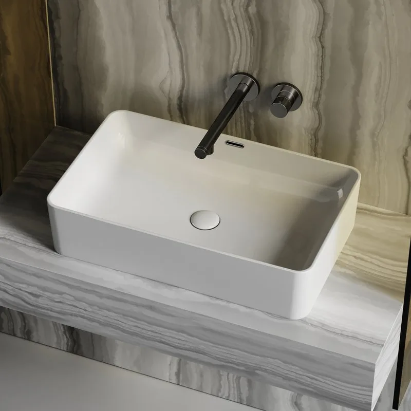 Раковина Ceramicanova Element CN6065 белая глянцевая Sancos — официальный сайт