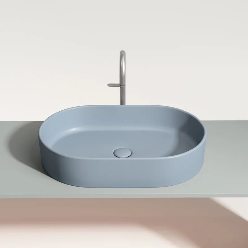 Раковина Ceramicanova Element CN6048MHL серо-голубая матовая Sancos — официальный сайт