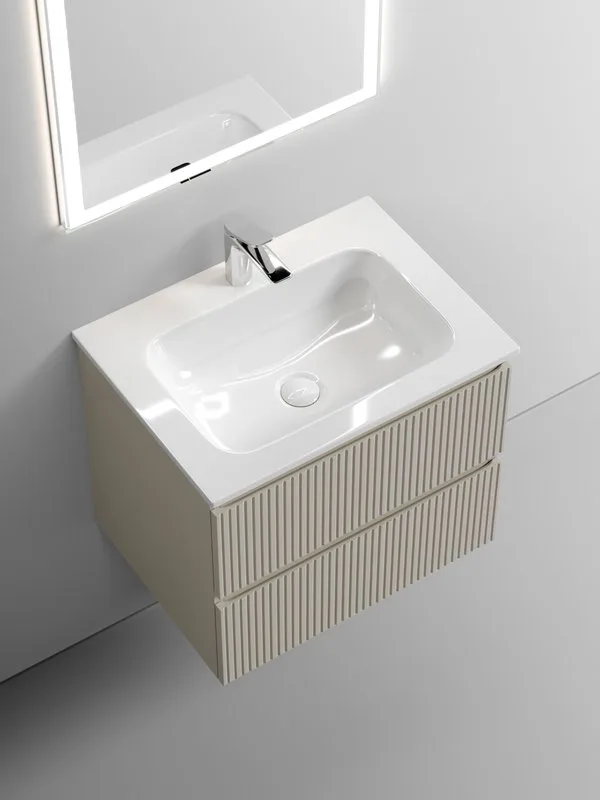 Тумба с раковиной Sancos Snob T 60 см, beige soft Sancos — официальный сайт