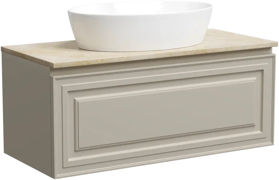 Тумба под раковину со столешницей Sancos Very 100 beige soft, столешница бежевая Sancos — официальный сайт