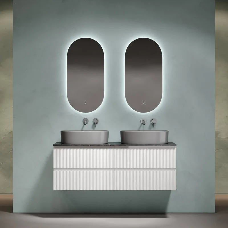 Тумба с раковиной Sancos Snob R 140 bianco, столешница черный мрамор TT140A1, раковина CN6048MDH Sancos — официальный сайт