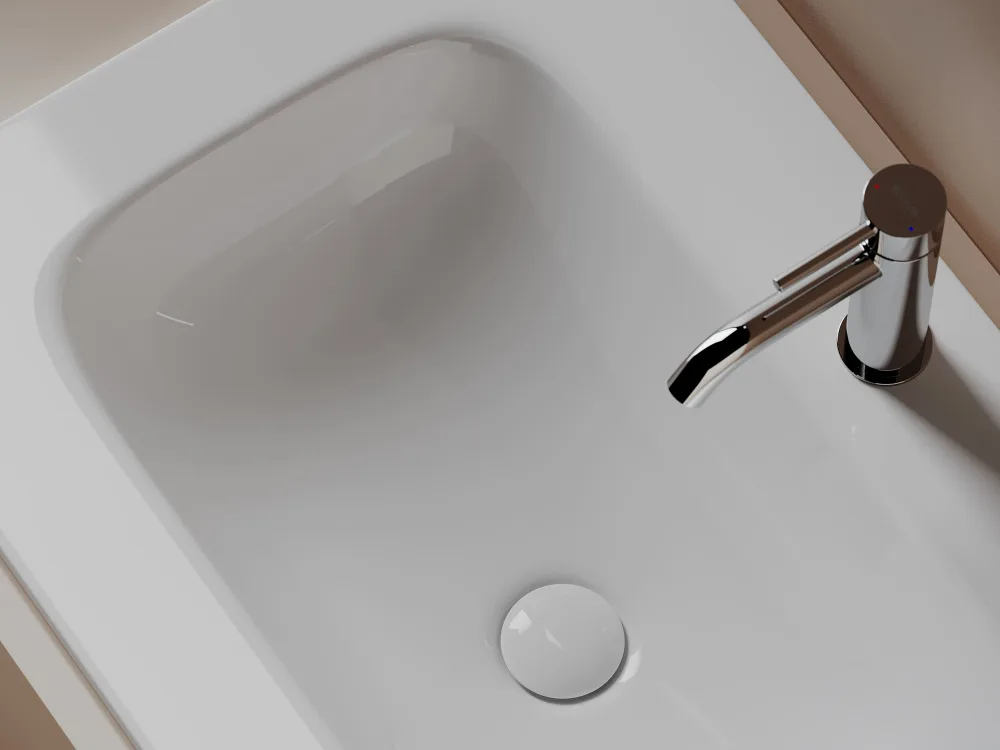 Мебельная раковина Ceramicanova Grace CN7031, белая Sancos — официальный сайт