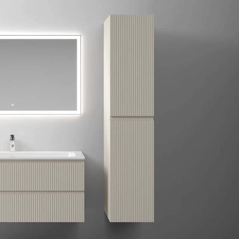 Шкаф-пенал для ванной Sancos Snob T 35 см, универсальный, Beige soft (капучино) Sancos — официальный сайт