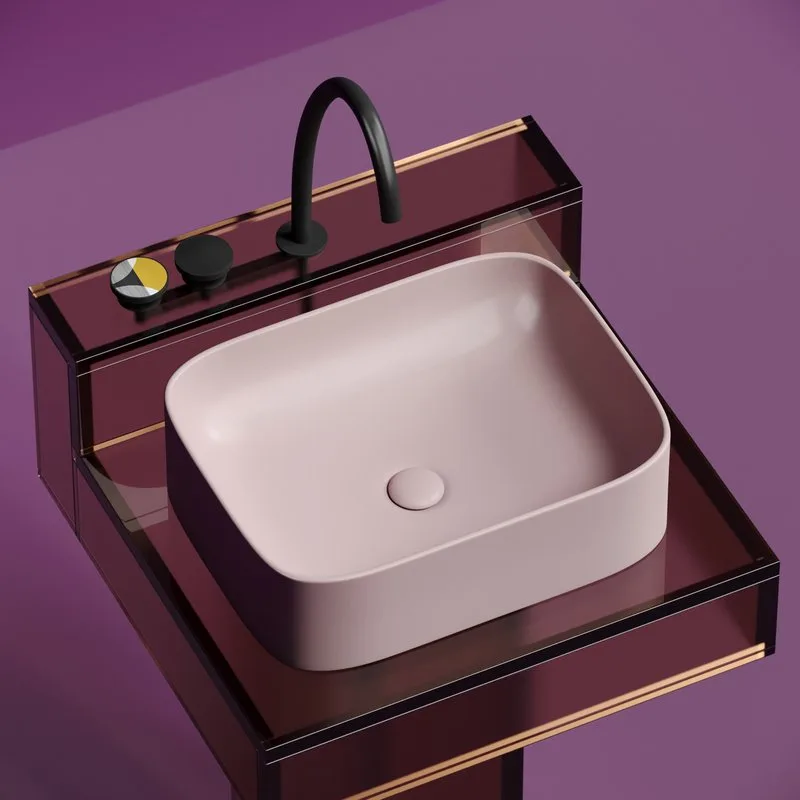 Раковина Ceramicanova Element CN6052MP розовая матовая Sancos — официальный сайт
