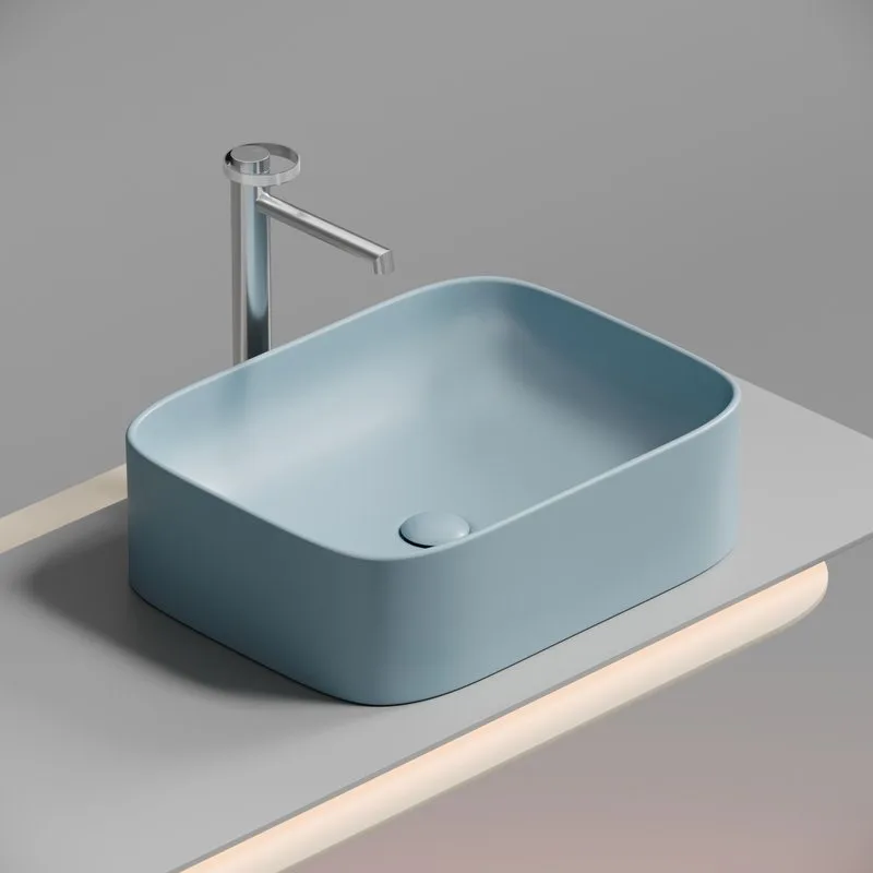 Раковина Ceramicanova Element CN6052ML голубая матовая Sancos — официальный сайт