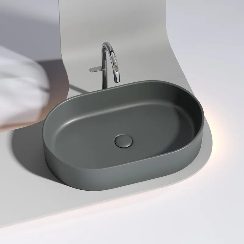 Раковина Ceramicanova Element CN6048MDH темный антрацит матовая Sancos — официальный сайт