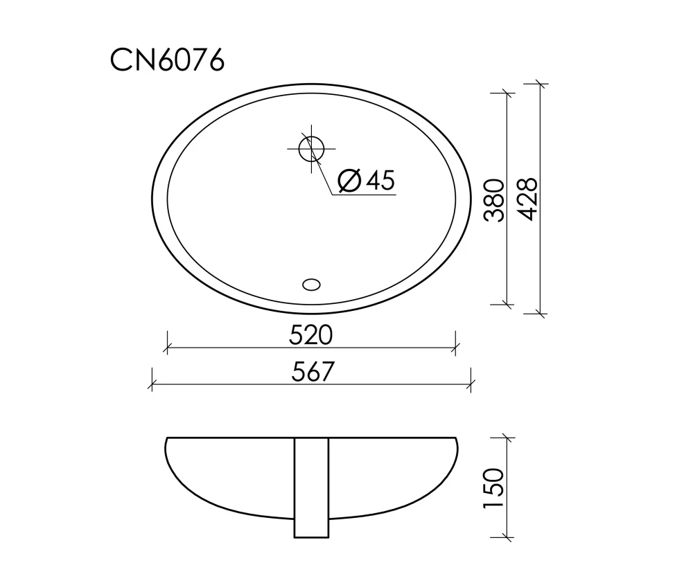 Встраиваемая раковина Ceramicanova Element CN6076  Sancos — официальный сайт