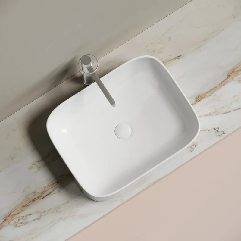 Раковина Ceramicanova Element CN6052 белая глянцевая Sancos — официальный сайт