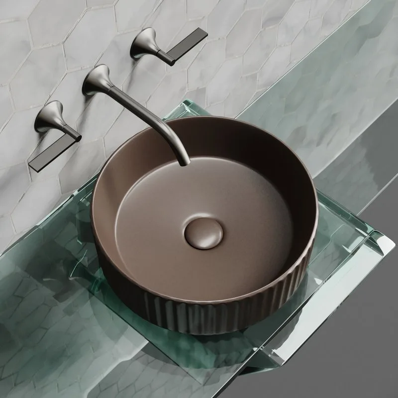 Раковина Ceramicanova Element CN6057MDB темно-коричневый матовая Sancos — официальный сайт