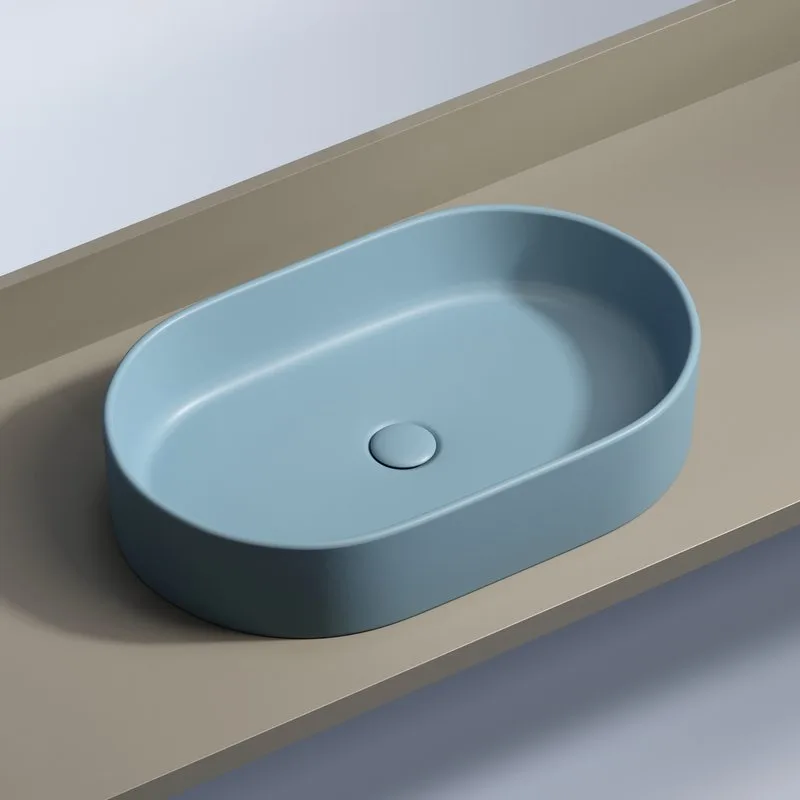 Раковина Ceramicanova Element CN6048ML голубая матовая Sancos — официальный сайт