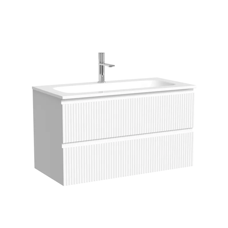 Тумба с раковиной Sancos Snob R 90 подвесная, bianco, раковина СN7019 Sancos — официальный сайт