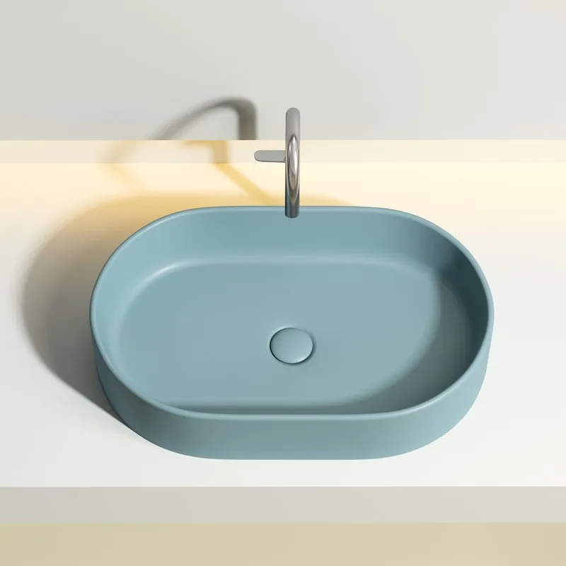 Раковина Ceramicanova Element CN6048MLG зеленая матовая Sancos — официальный сайт