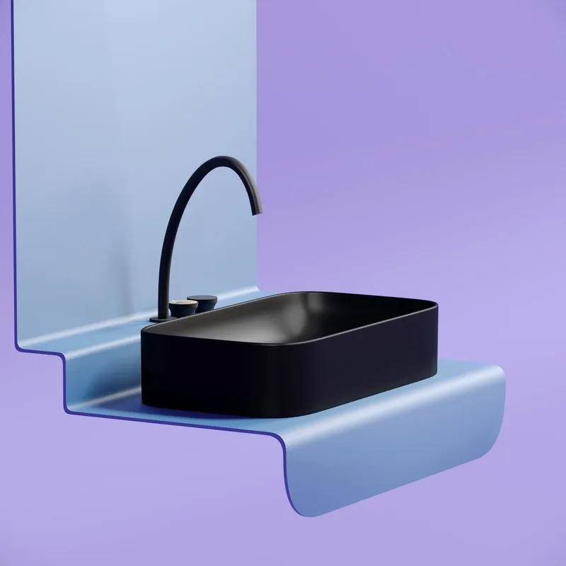 Раковина Ceramicanova Element CN6054MB черная матовая Sancos — официальный сайт