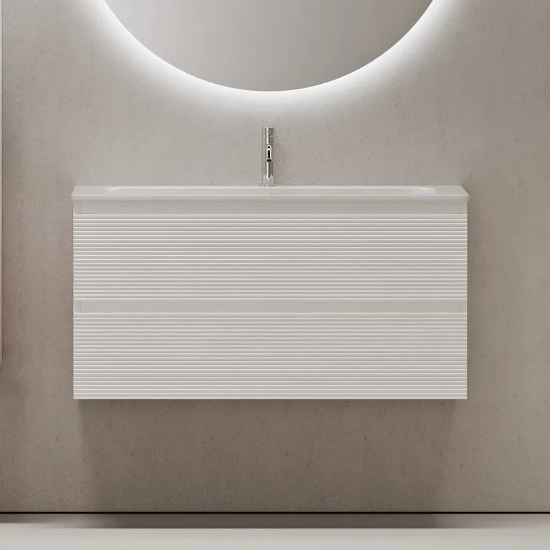 Тумба под раковину Sancos Folk 100 подвесная Bianco (белый), FL100W Sancos — официальный сайт