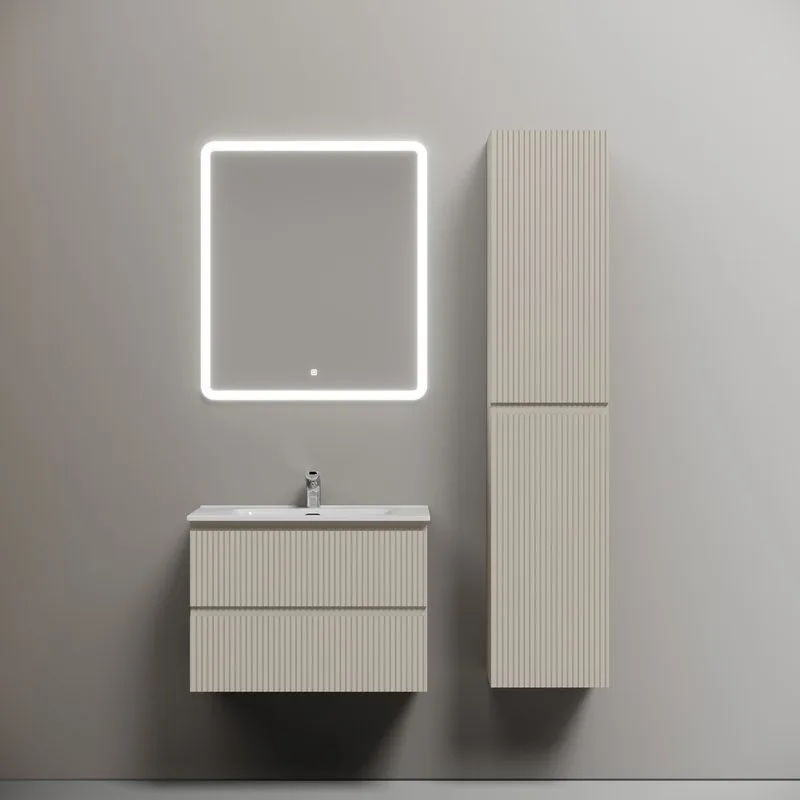 Тумба с раковиной Sancos Snob R 70 beige soft, раковина CN7007 Sancos — официальный сайт