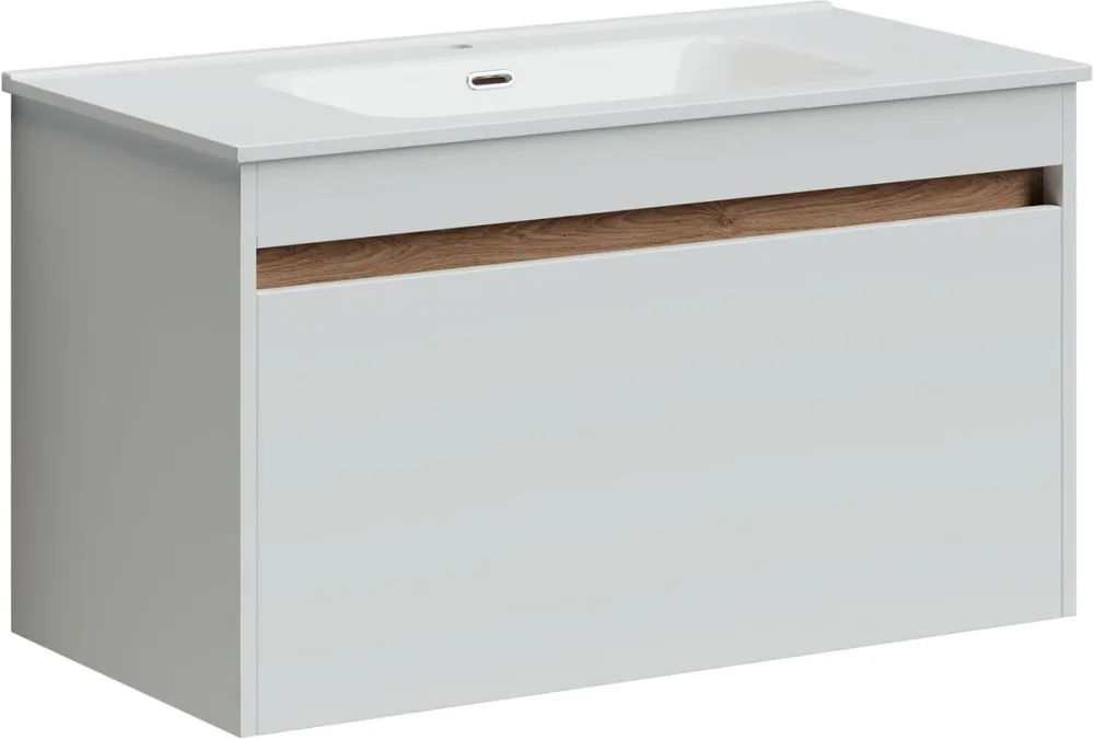 Тумба под раковину Sancos Smart 90 подвесная белый, SM90W Sancos — официальный сайт