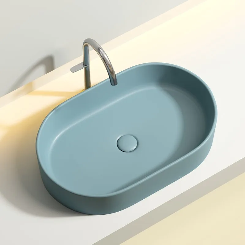 Раковина Ceramicanova Element CN6048MLG зеленая матовая Sancos — официальный сайт