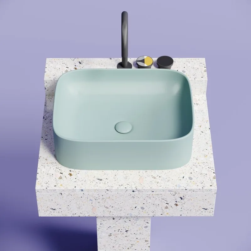 Раковина Ceramicanova Element CN6052MLG зеленая матовая Sancos — официальный сайт