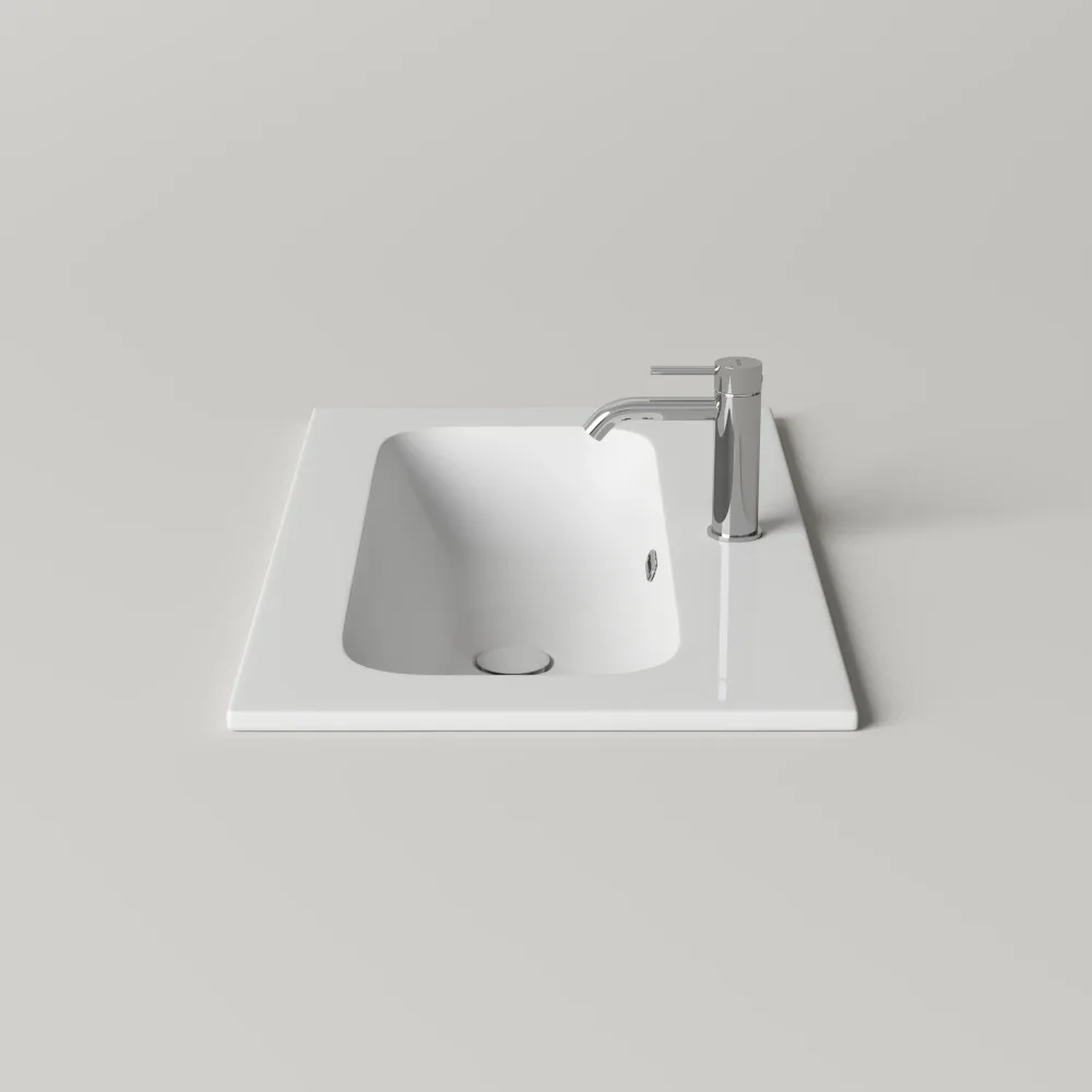 Мебельная раковина Ceramicanova Lucia CN6096 белый Sancos — официальный сайт