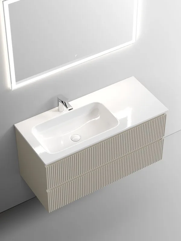 Тумба под раковину Sancos Snob T 100 подвесная Beige soft (капучино), SNT100LCE Sancos — официальный сайт